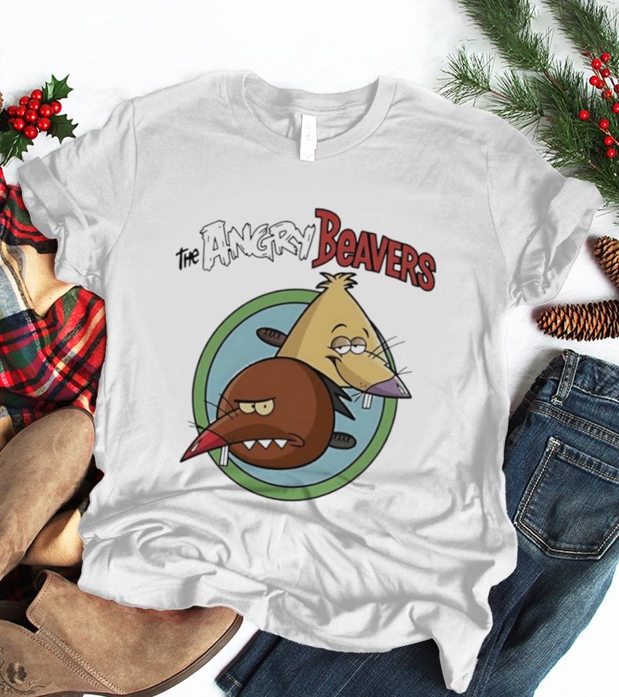 The Angry Beavers Nickelodeon 90s Cartoons Daggett And Norbert T-Shirt