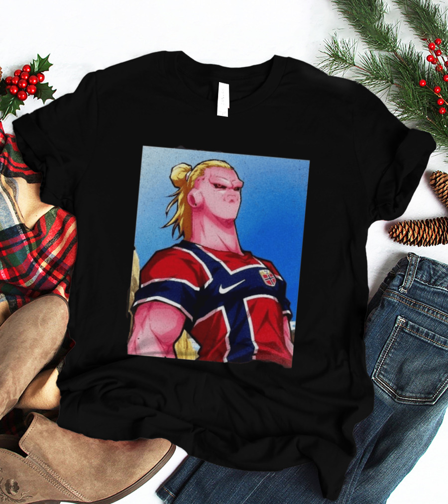 Erling Haaland Majin Buu Norway Dragon Ball Fusion T-Shirt