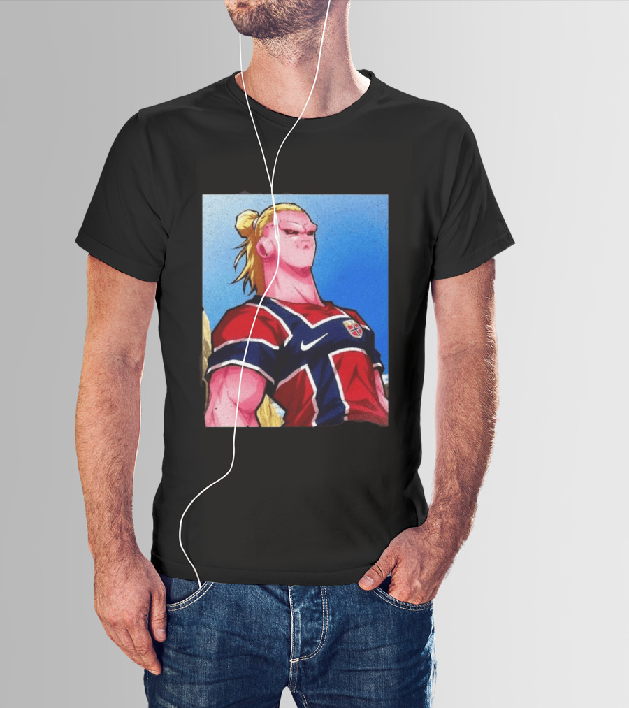 Erling Haaland Majin Buu Norway Dragon Ball Fusion T-Shirt
