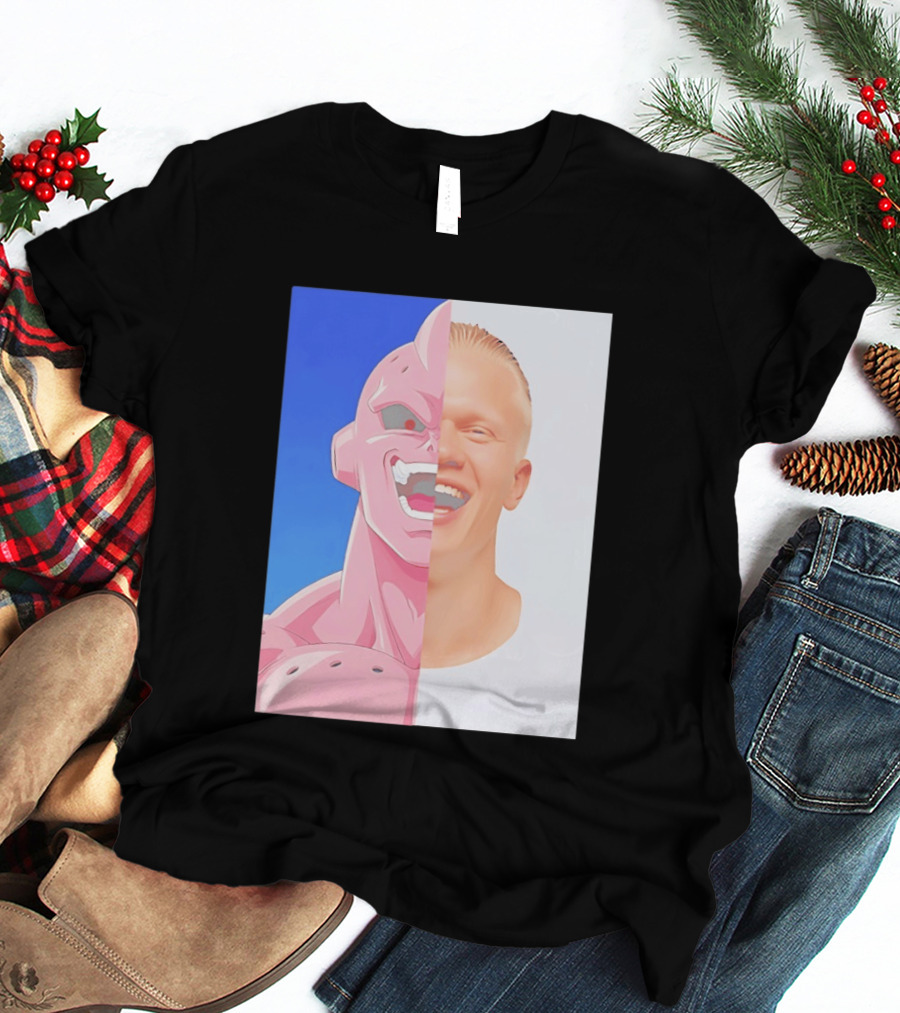 Erling Haaland Majin Buu Face Swap T-Shirt