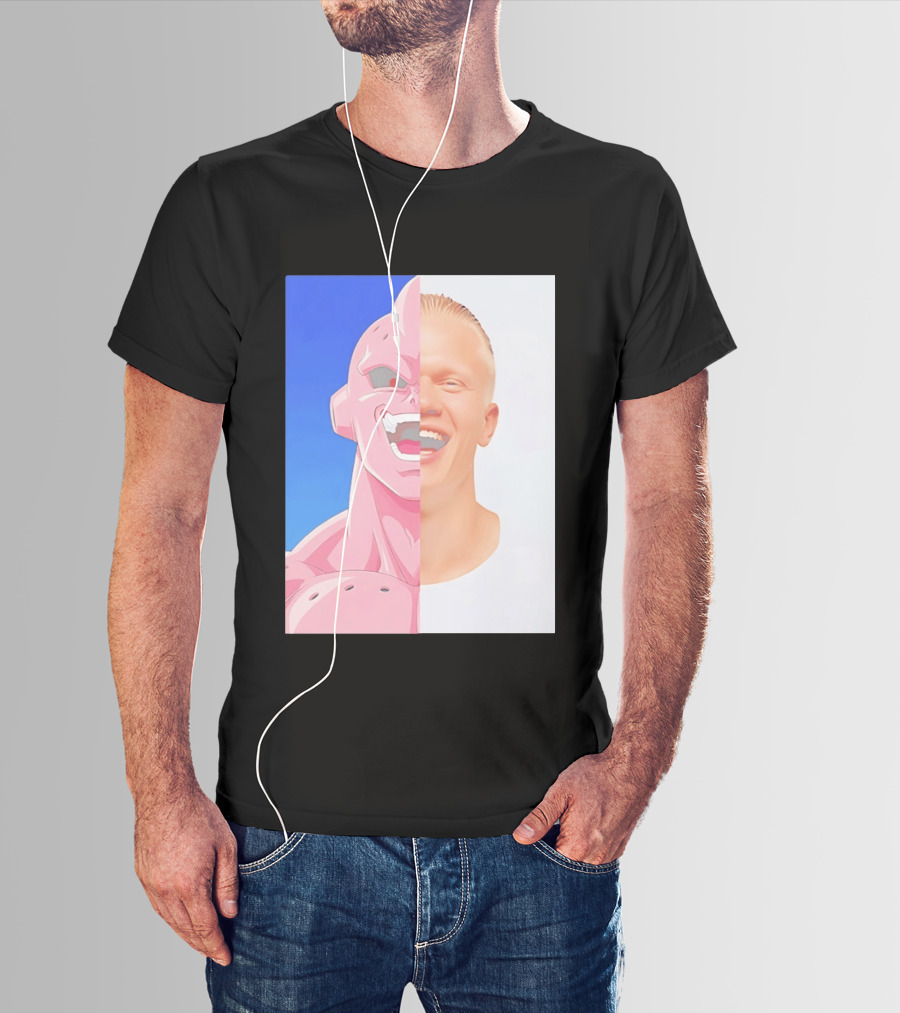 Erling Haaland Majin Buu Face Swap T-Shirt