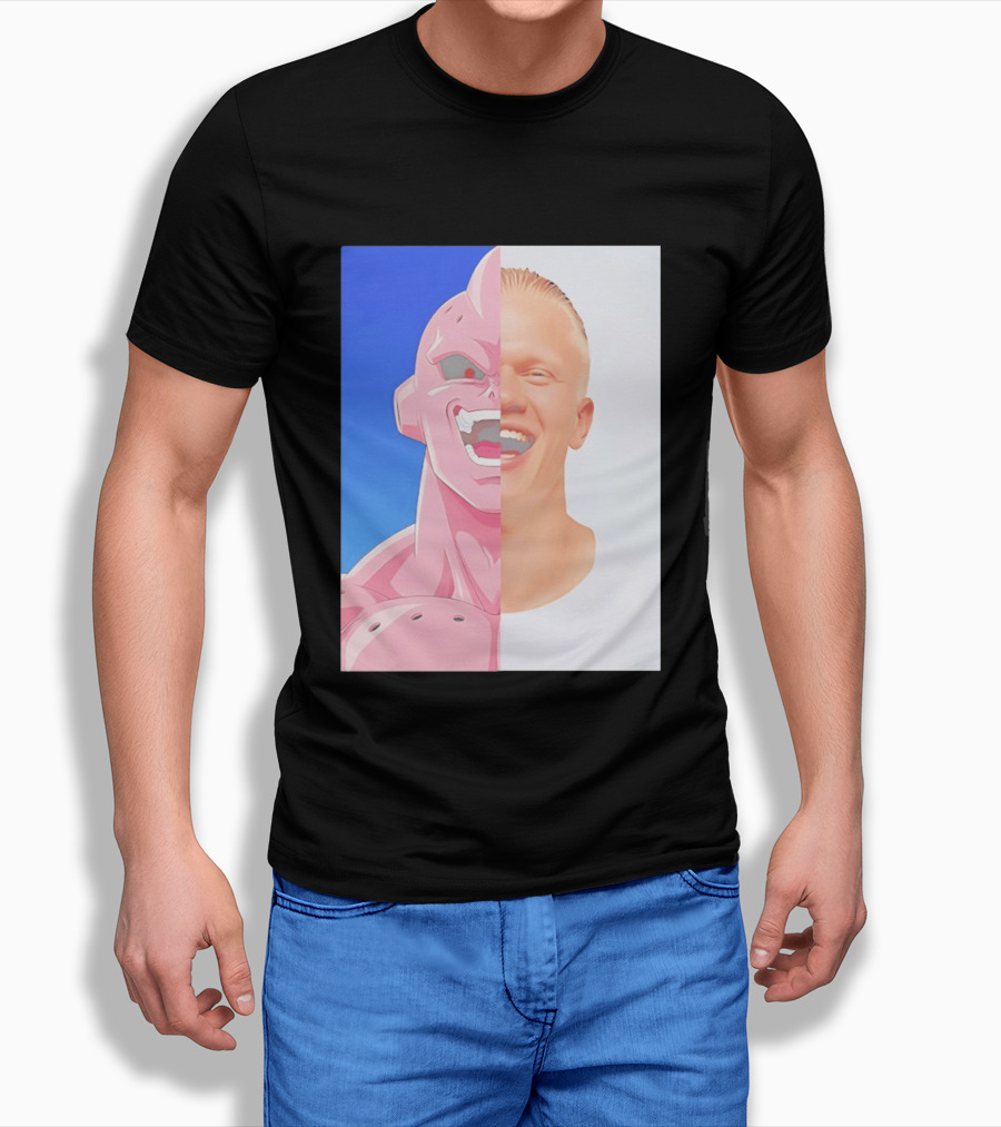 Erling Haaland Majin Buu Face Swap T-Shirt