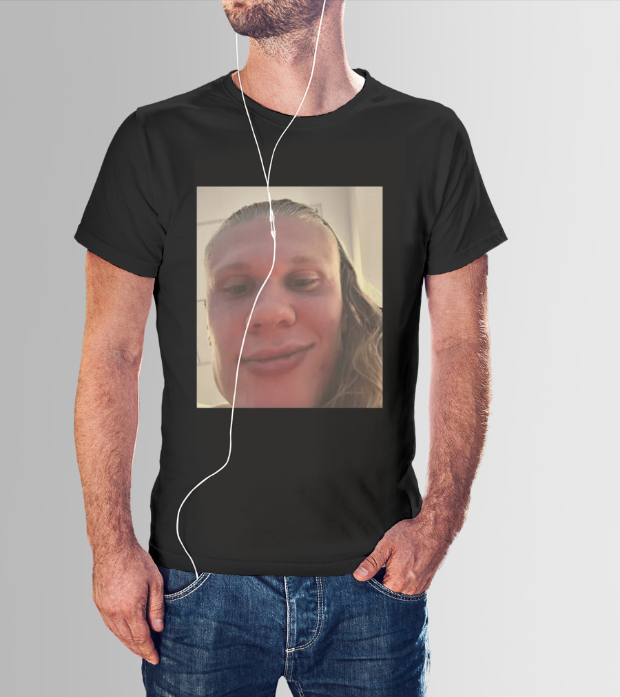 Erling Haaland S Face Close Up T-Shirt