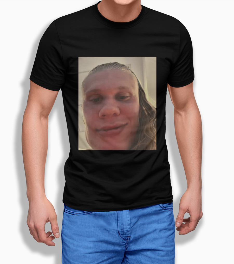 Erling Haaland S Face Close Up T-Shirt