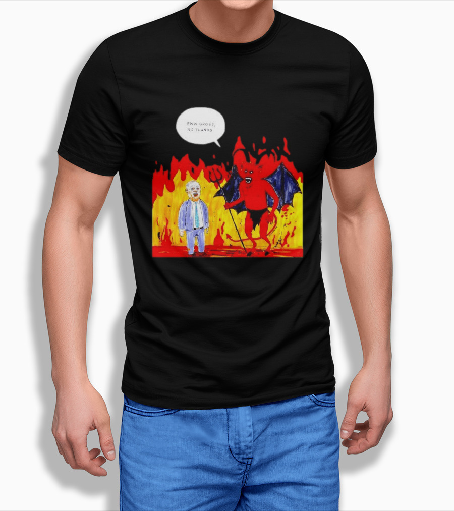 Eww Gross No Thanks Devil Politician Comic T-Shirt