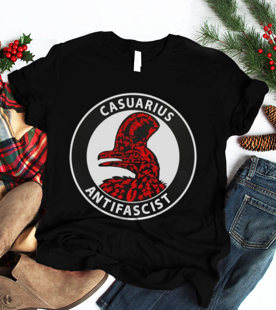 Casuarius Antifascist Cassowary Antifa T-Shirt