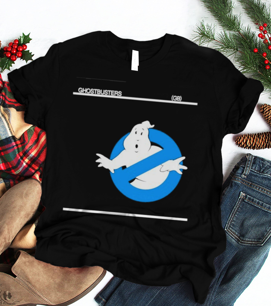 Ghostbusters 80s Movie Classic Blue Ghost Icon GB T-Shirt