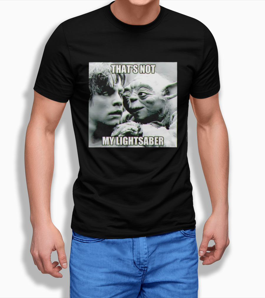 Luke Skywalker Yoda That's Not My Lightsaber Star Wars T-Shirt