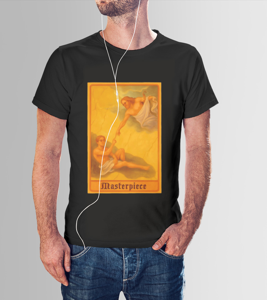 Masterpiece Michelangelo Creation Of Adam Iconic Classic Renaissance T-Shirt