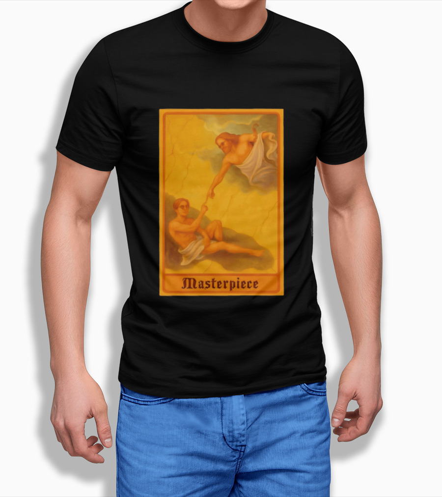 Masterpiece Michelangelo Creation Of Adam Iconic Classic Renaissance T-Shirt