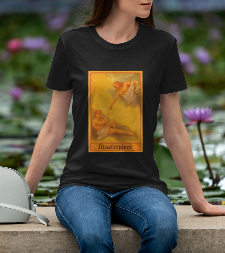 Masterpiece Michelangelo Creation Of Adam Iconic Classic Renaissance T-Shirt
