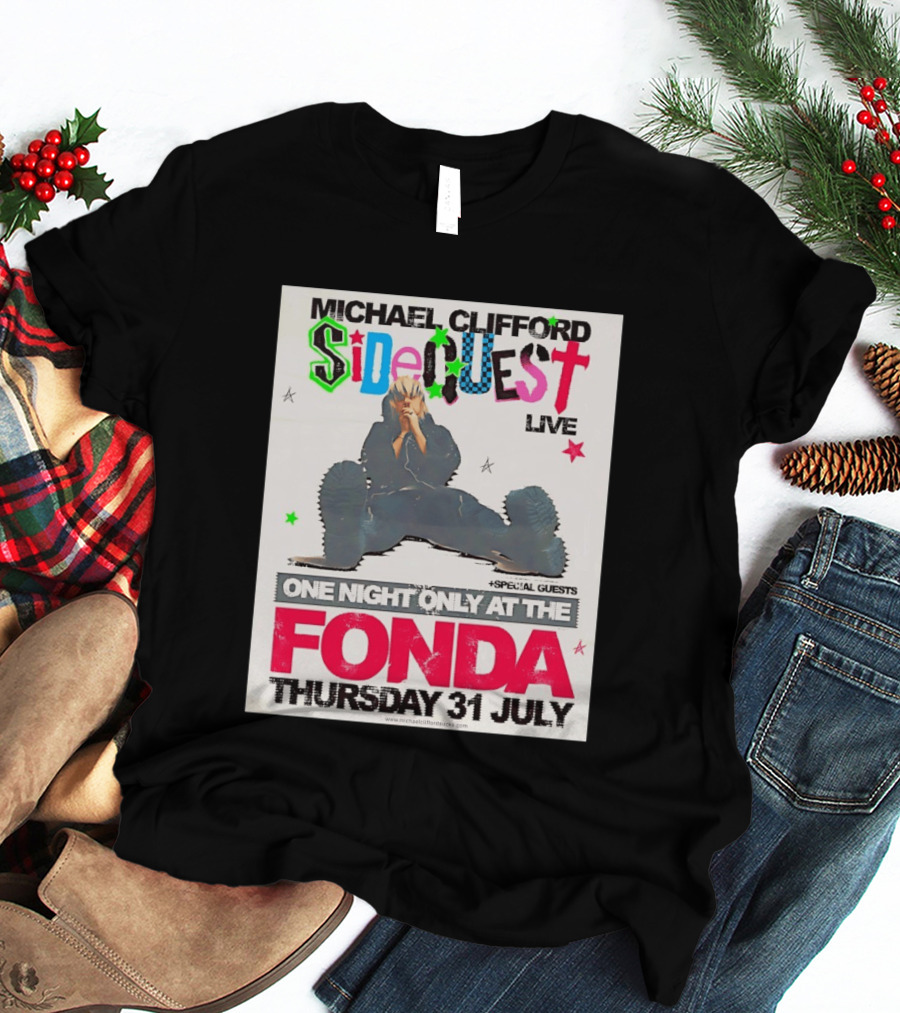 Michael Clifford Sideguest Live One Night Only At The Fonda Thursday 31 July T-Shirt