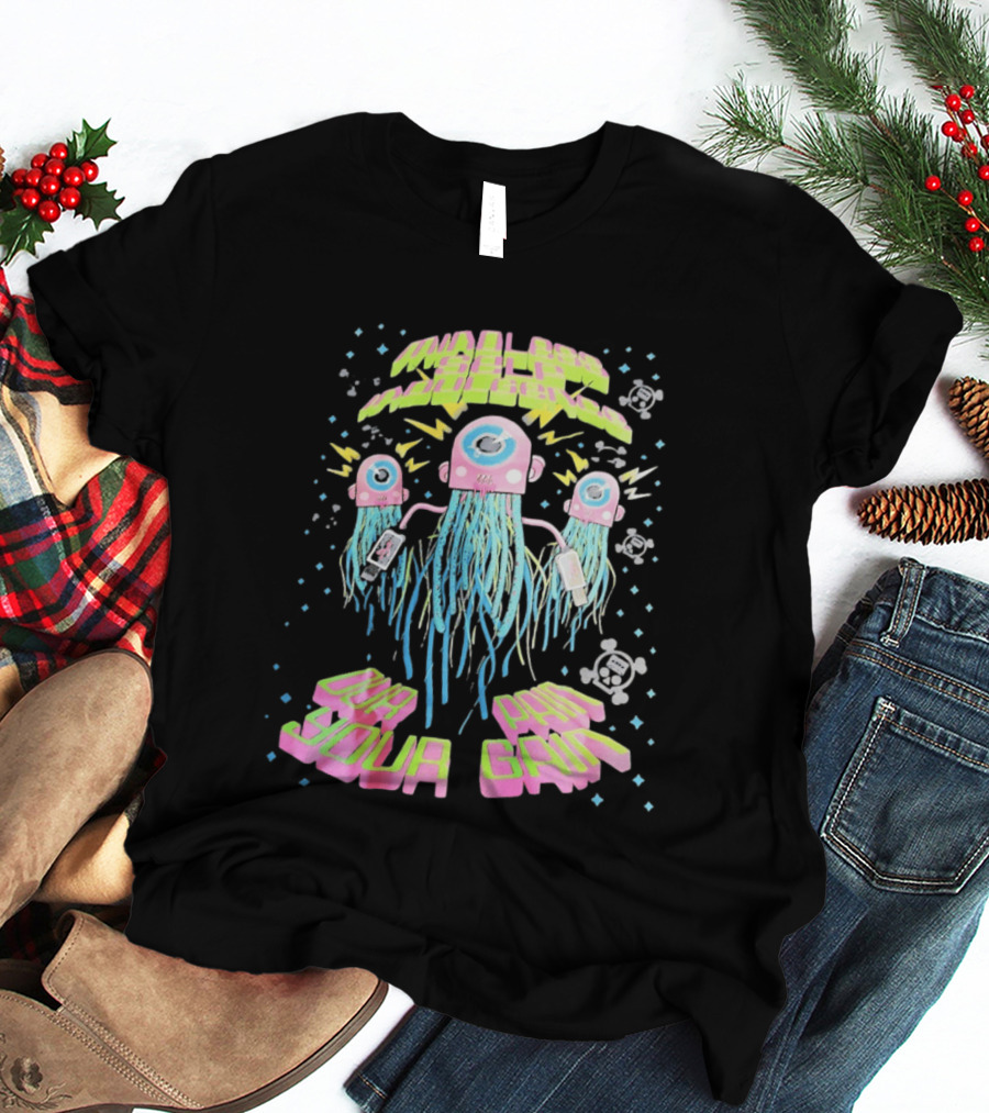 Mindless Self Indulgence Our Pain Your Gain Neon Alien Robots T-Shirt