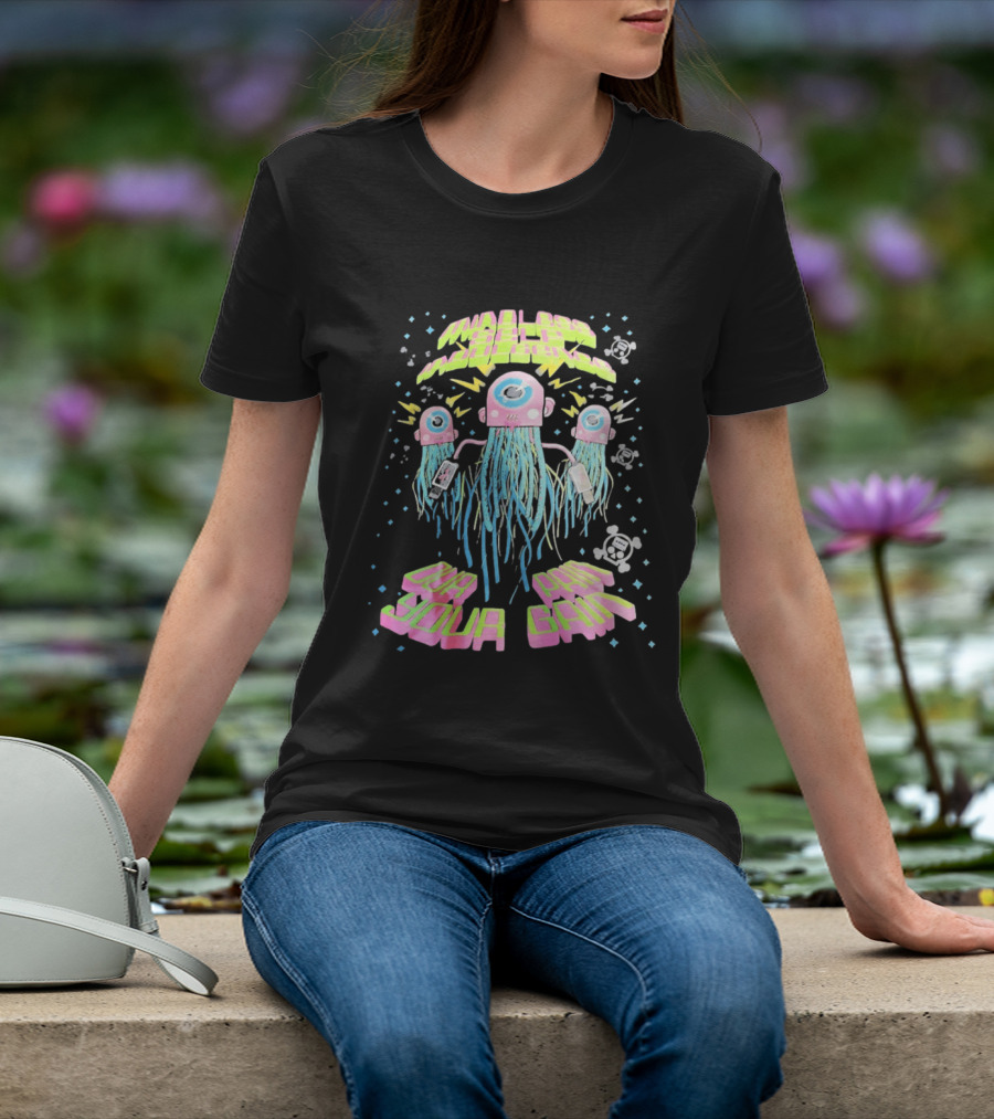 Mindless Self Indulgence Our Pain Your Gain Neon Alien Robots T-Shirt