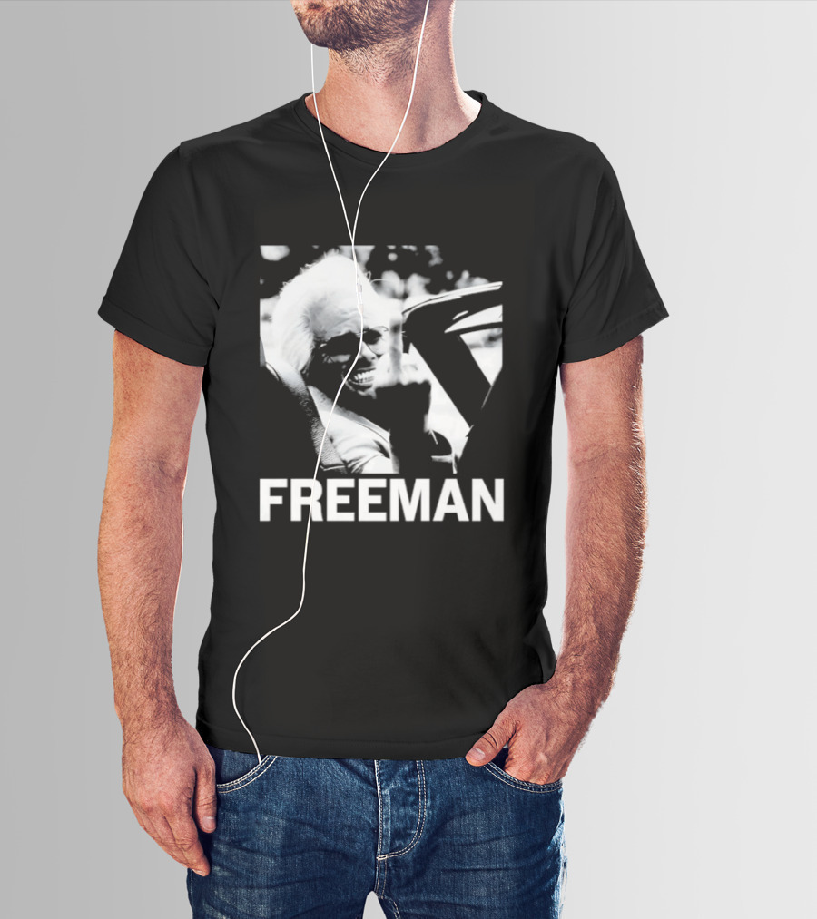 Morgan Freeman Middle Finger Actor Celebrity FREEMAN T-Shirt