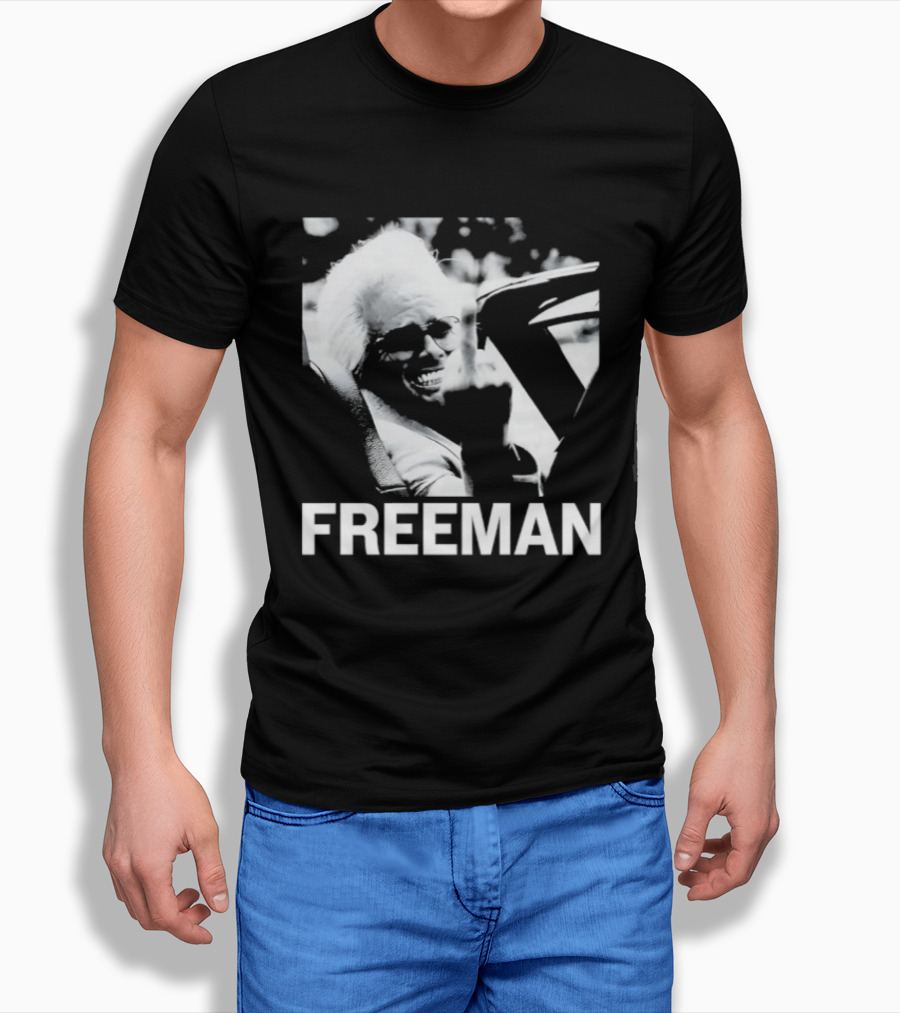 Morgan Freeman Middle Finger Actor Celebrity FREEMAN T-Shirt