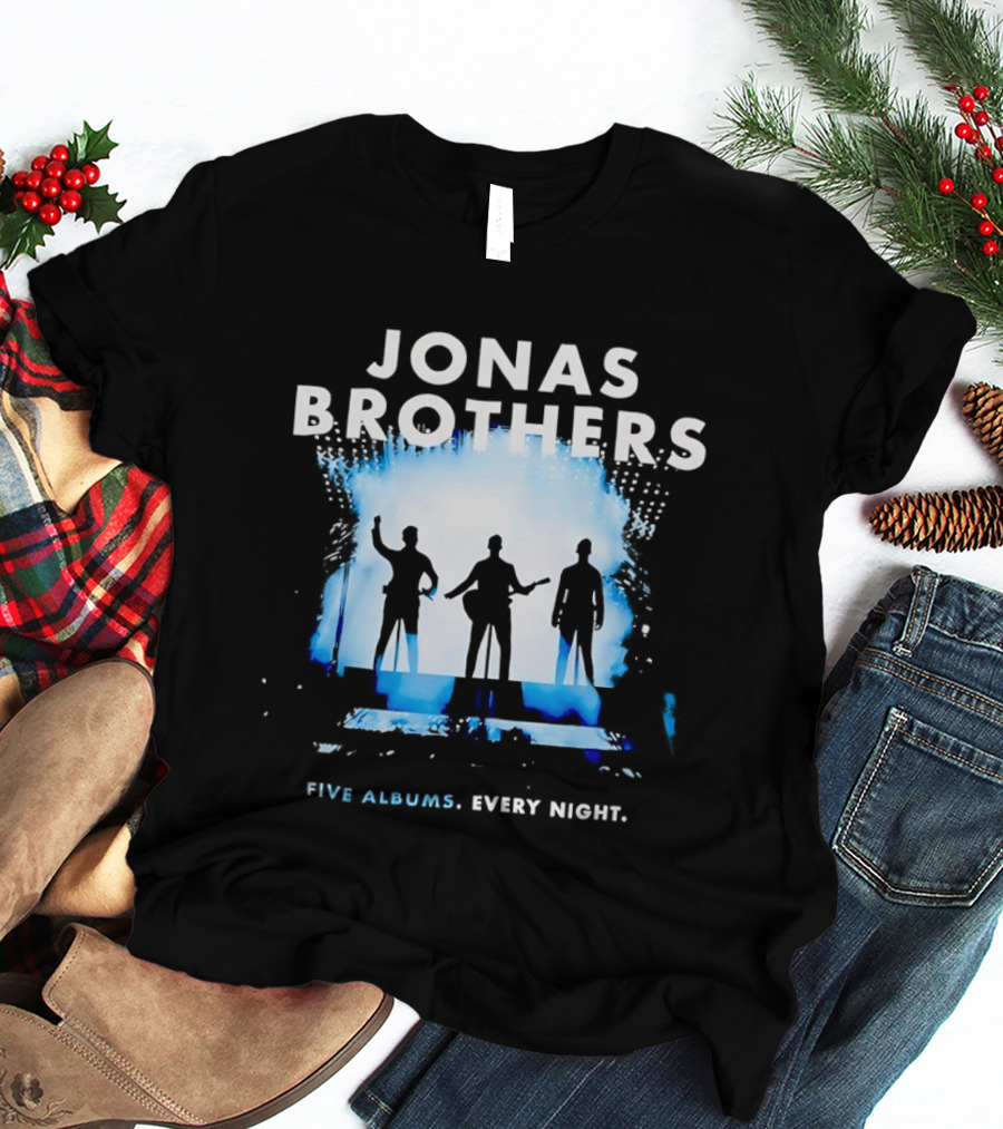Jonas Brothers Five Albums Every Night Tour T-Shirt