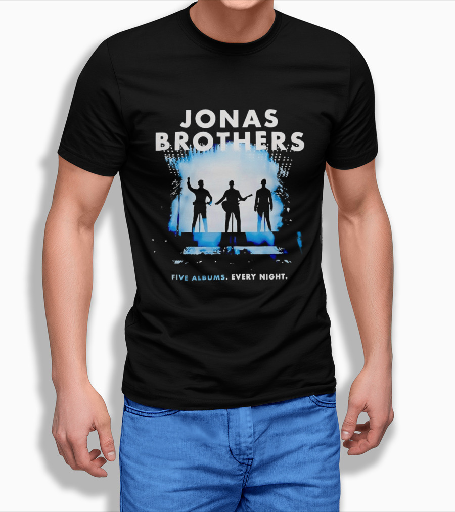 Jonas Brothers Five Albums Every Night Tour T-Shirt