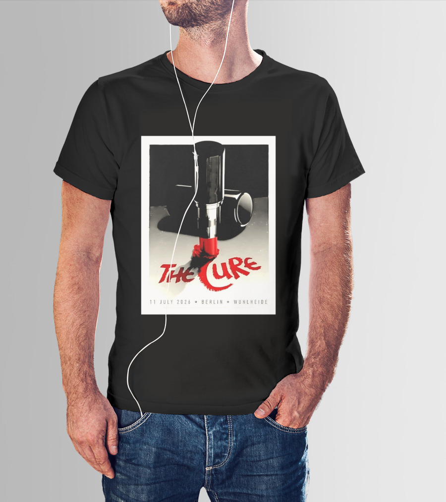 The Cure Berlin Concert 11 July 2026 Wuhlheide Lipstick T-Shirt