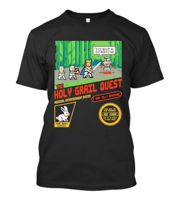 The Holy Grail Quest Medieval Entertainment System A Very Silly Adventure High Score T-Shirt