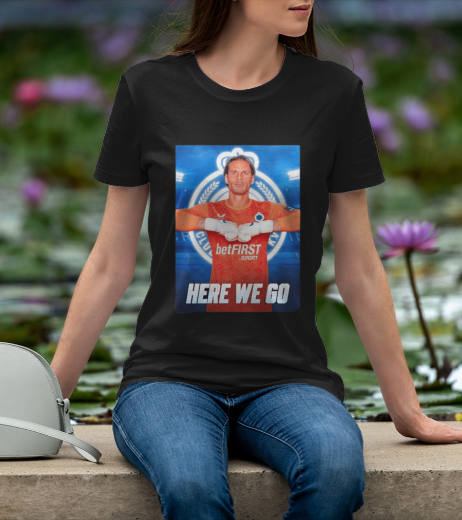 Simon Mignolet Club Brugge KV BetFIRST Sport Here We Go T-Shirt