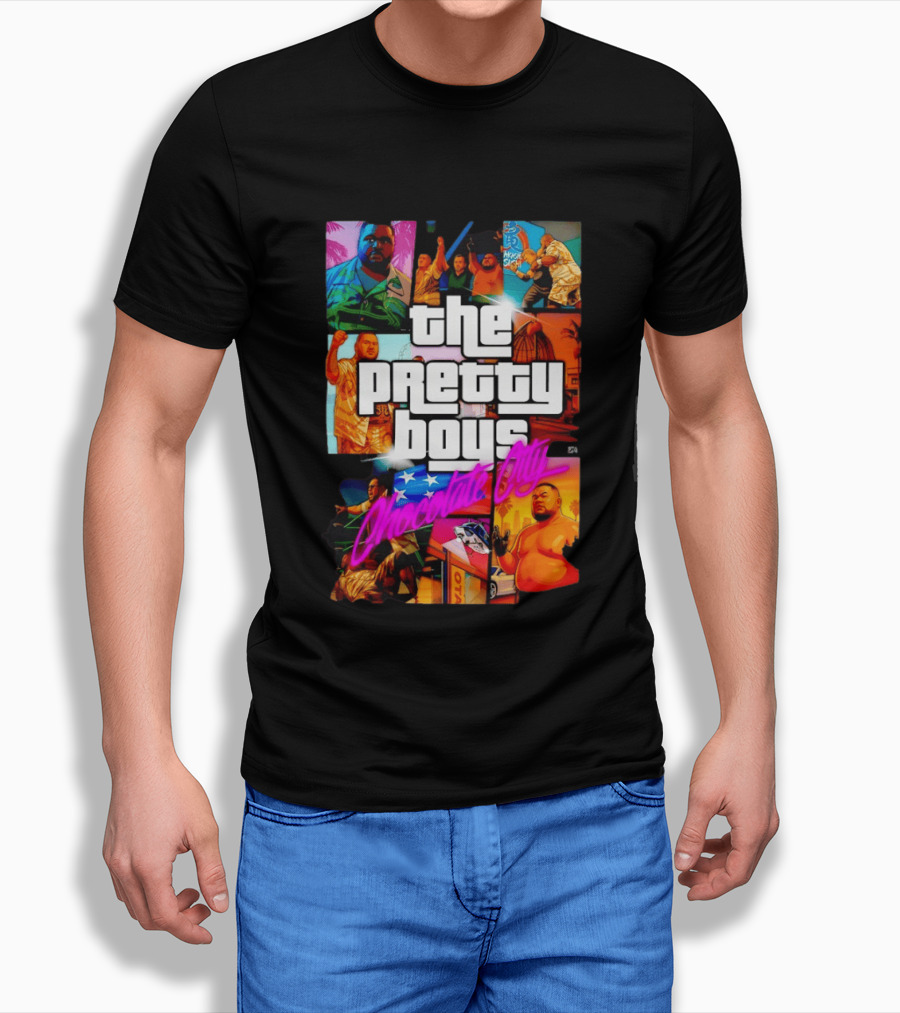 The Pretty Boys Chocolate City Collage Akashi Sushi Gaming Mashup T-Shirt