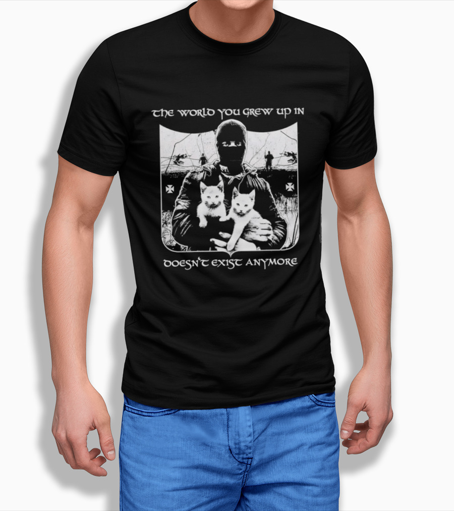 The World You Grew Up In Doesn't Exist Anymore Cats Image T-Shirt