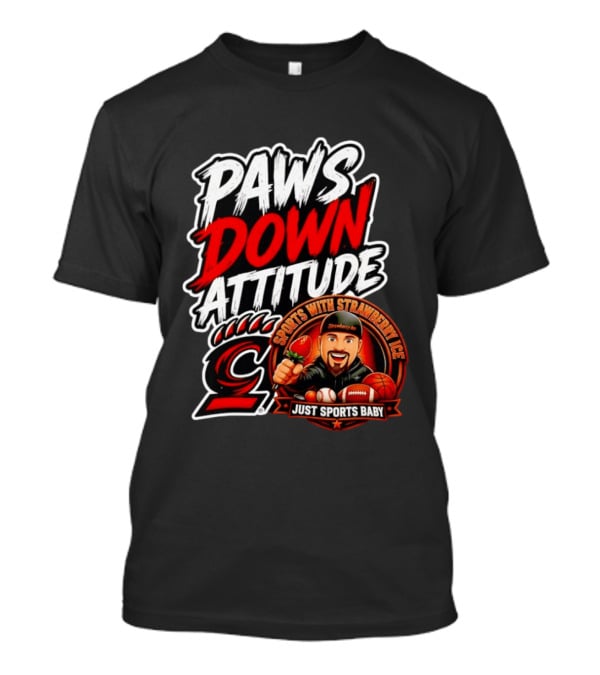 Paws Down Attitude Sports With Strawberry Ice Just Sports Baby T-Shirt