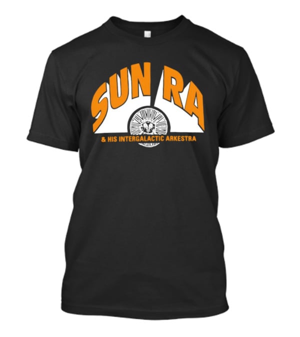 Sun Ra And His Intergalactic Arkestra Orange Text Circular Starburst T-Shirt