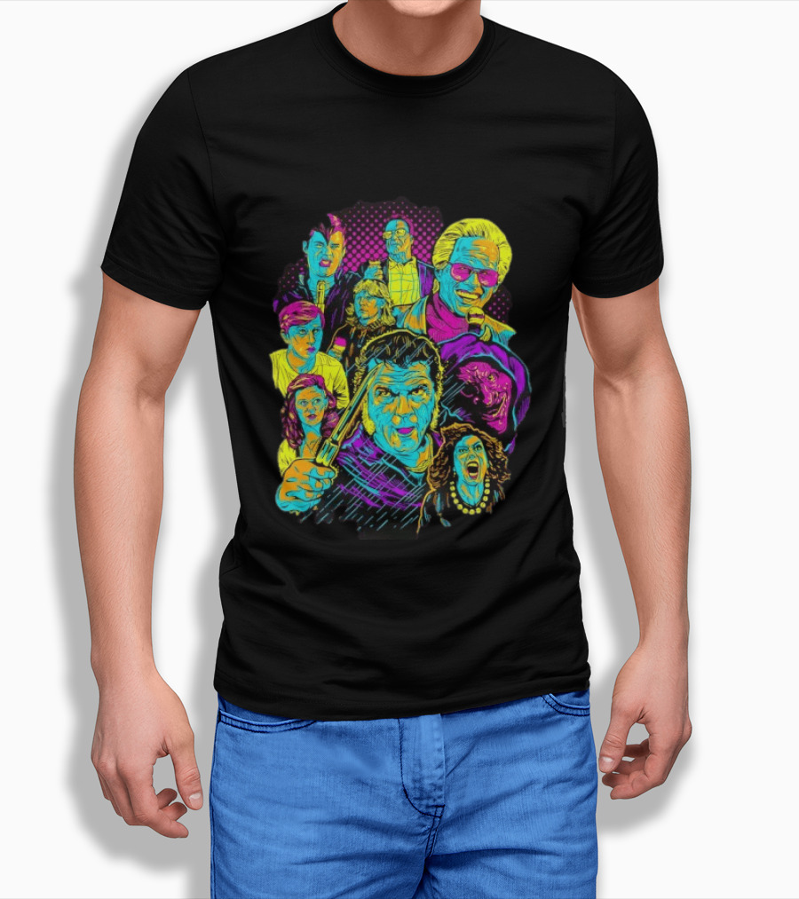 Twin Peaks Cast Neon Pop David Lynch T-Shirt