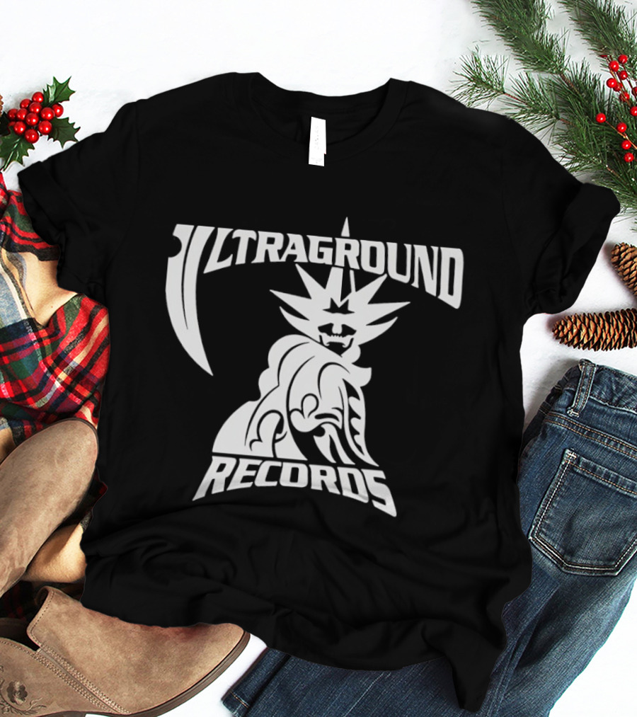 Ultraground Records Statue Of Liberty Inspired Music Label T-Shirt