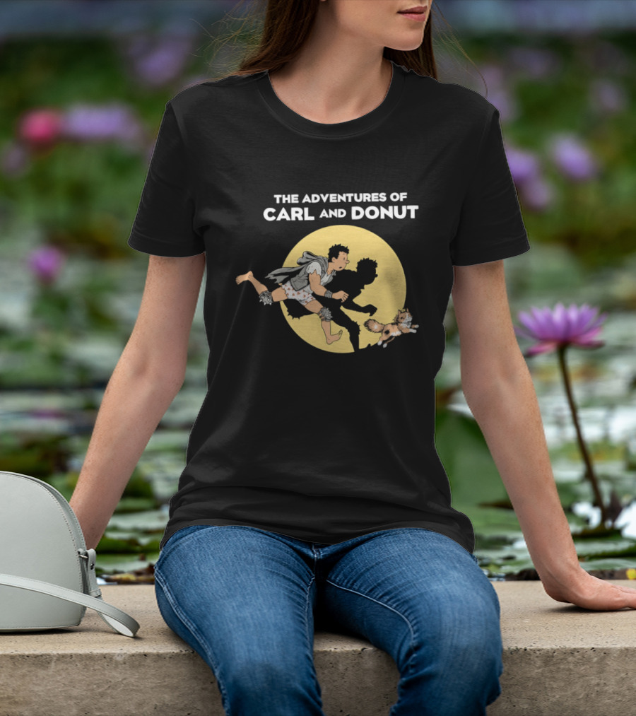 The Adventures Of Carl And Donut Cat Cartoon Series T-Shirt