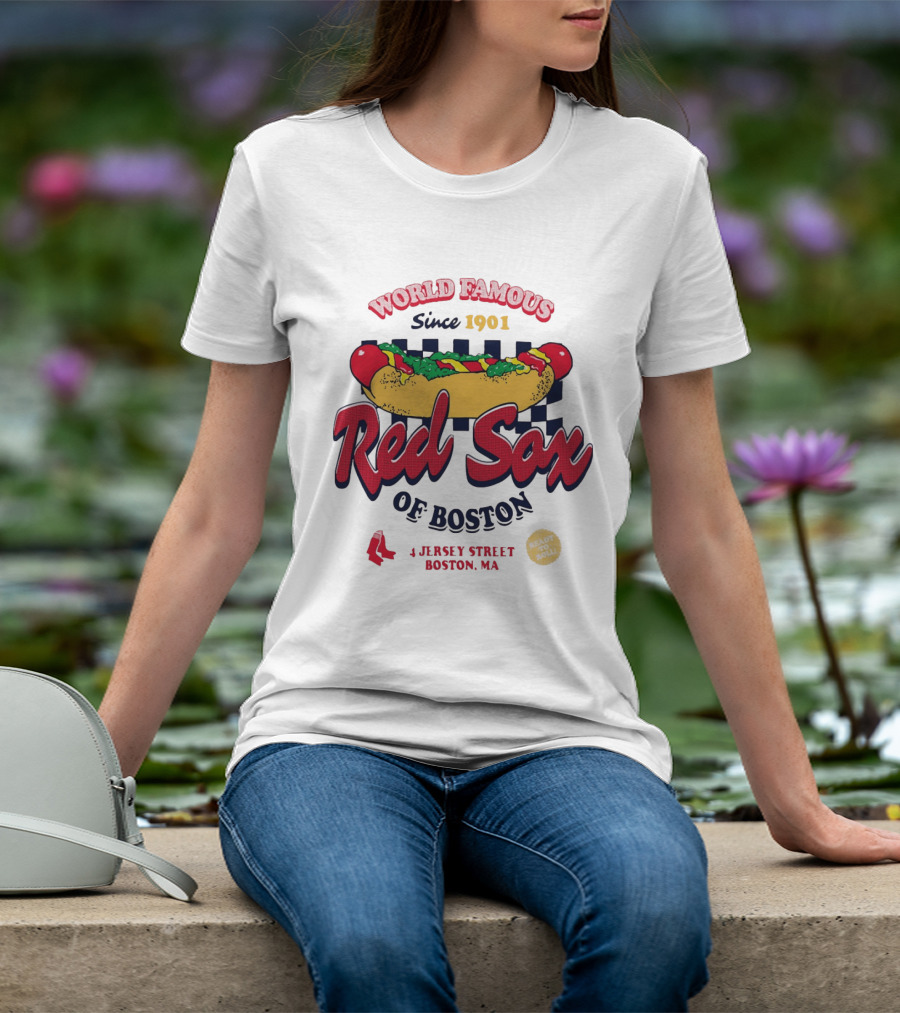 World Famous Red Sox Of Boston Since 1901 Ready To Roll 4 Jersey Street T-Shirt