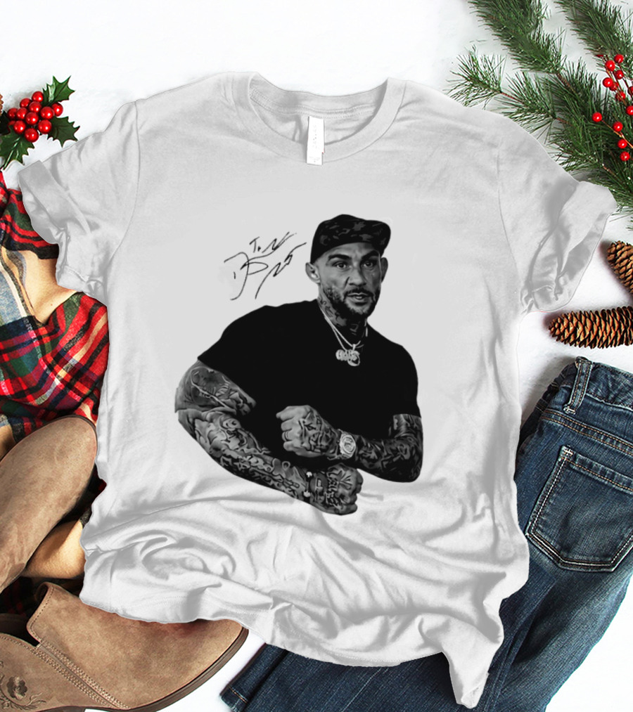 Dustin Poirier The Diamond UFC Tattooed Fighter Black Cap T-Shirt