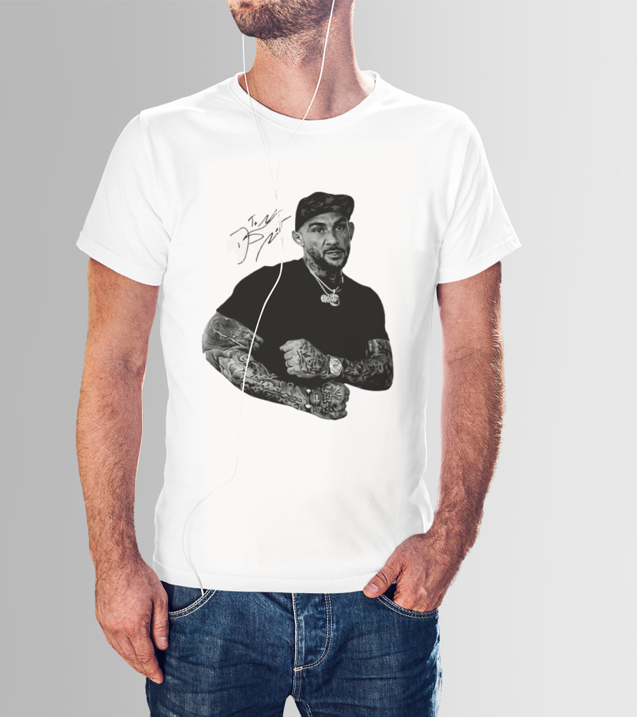 Dustin Poirier The Diamond UFC Tattooed Fighter Black Cap T-Shirt