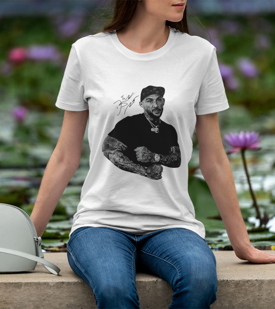 Dustin Poirier The Diamond UFC Tattooed Fighter Black Cap T-Shirt