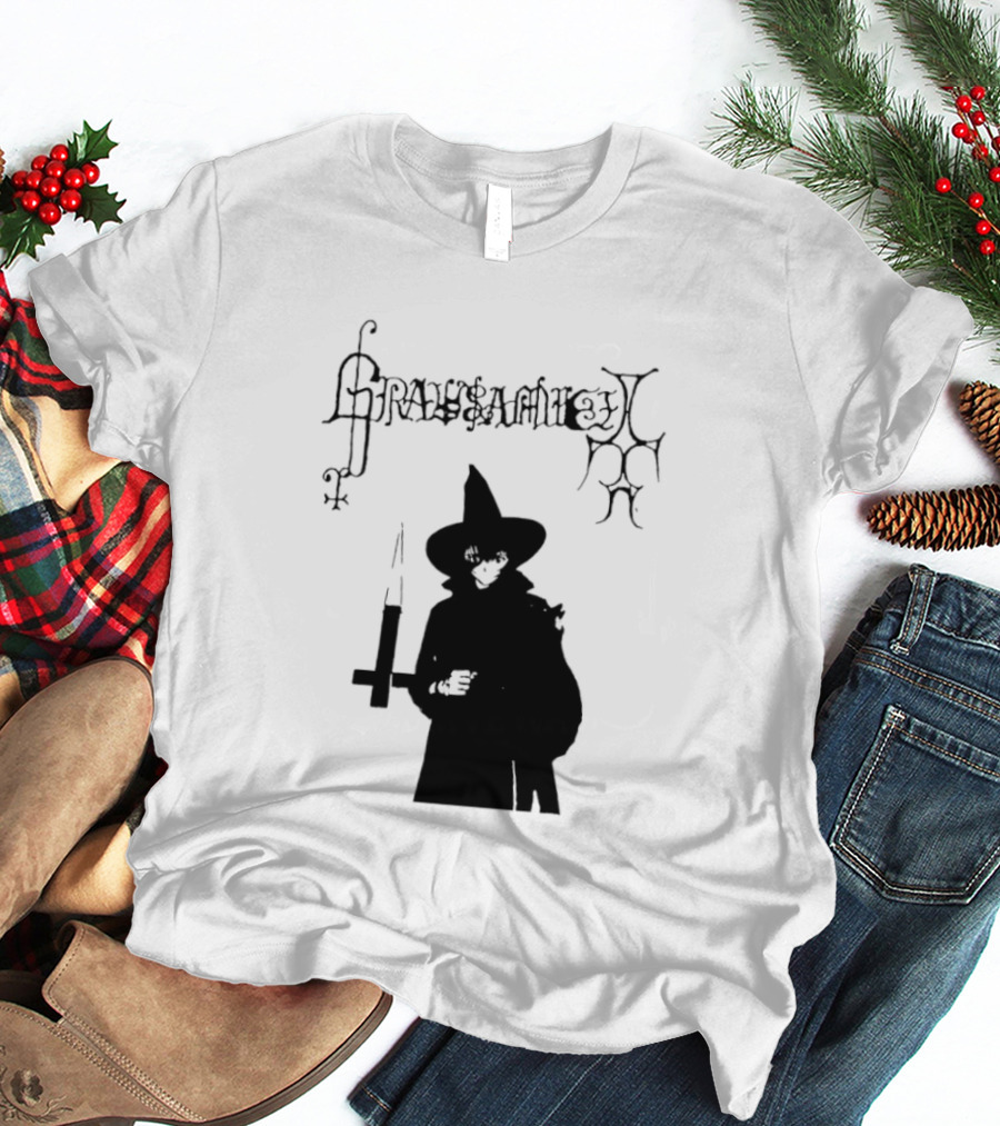 Gravsaamuel Witch Iconic Gothic Anime Dark Aesthetic T-Shirt