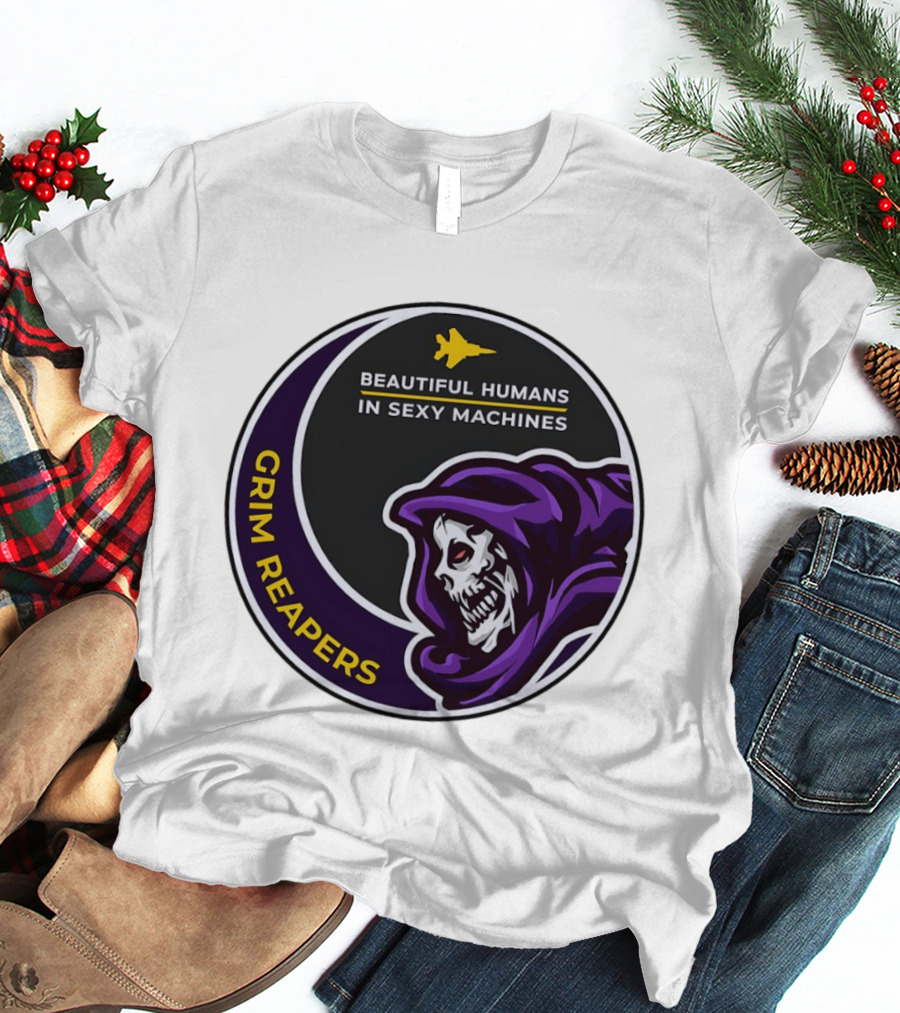 Grim Reapers Beautiful Humans In Sexy Machines Jet Pilot T-Shirt