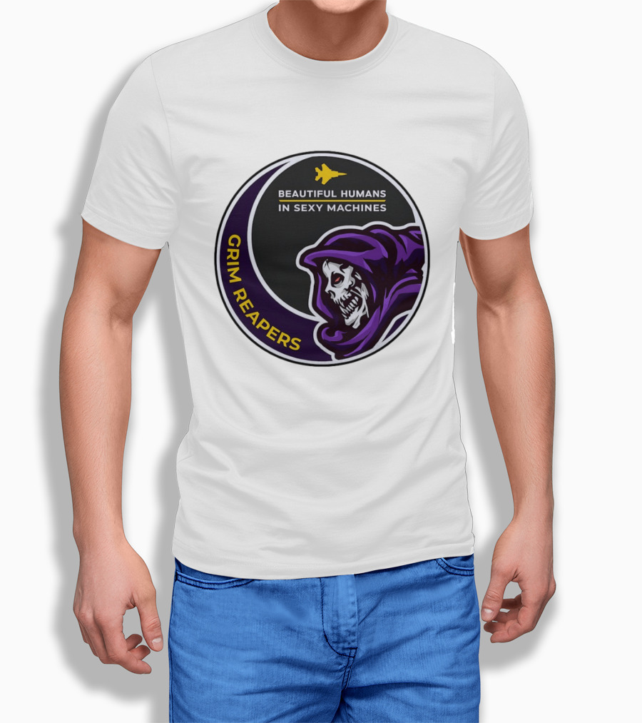 Grim Reapers Beautiful Humans In Sexy Machines Jet Pilot T-Shirt