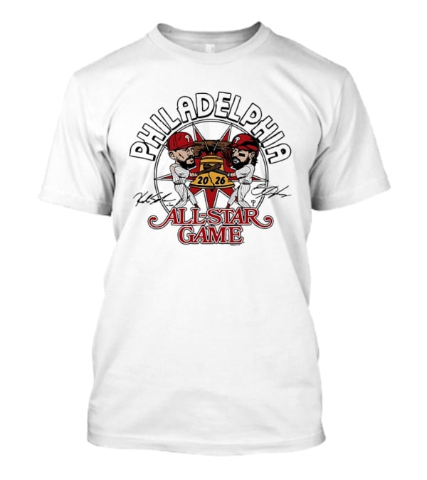Philadelphia Phillies 2026 All Star Game Baseball Players Bell Fan T-Shirt