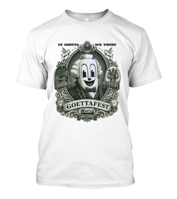 In Goetta We Trust Goettafest Clown Covington Glier's Est 2001 80 Years T-Shirt
