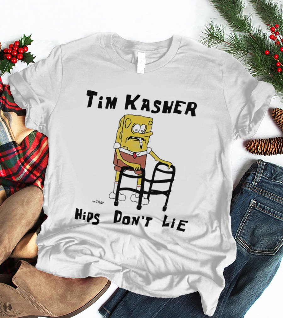 Tim Kasher Sponge SquarePants Cigarette Walker Hips Don't Lie T-Shirt