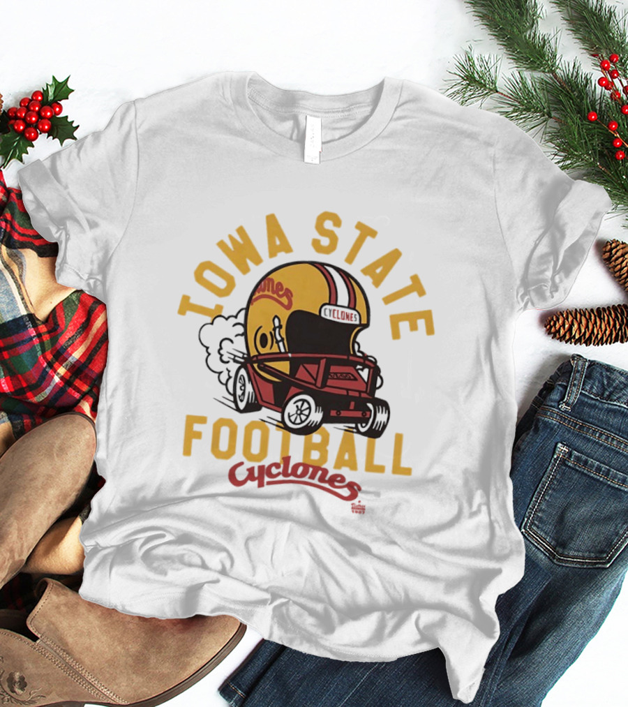 Iowa State Cyclones Helmet Football Team Fan Gear T-Shirt