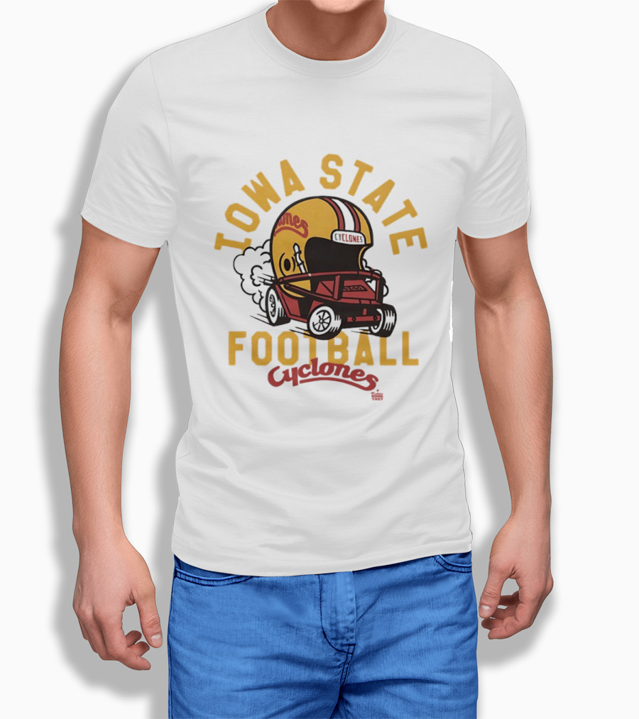 Iowa State Cyclones Helmet Football Team Fan Gear T-Shirt