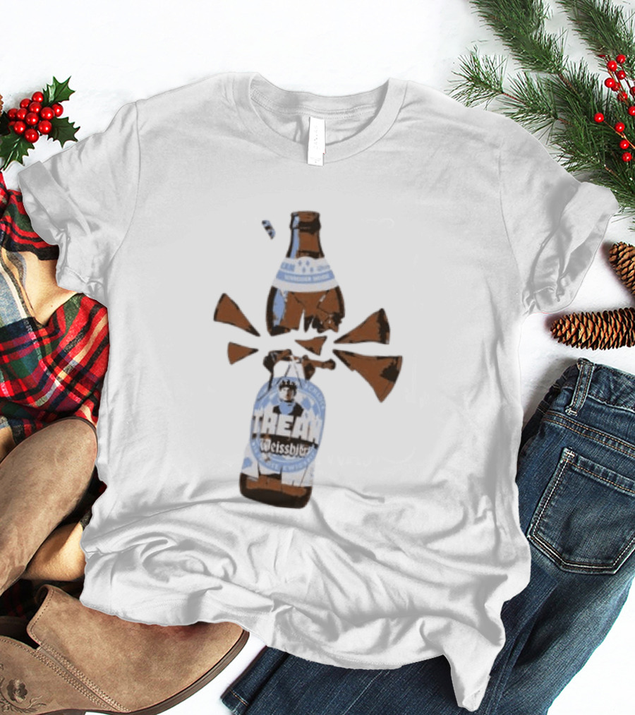 Tream Weissbier Vom Ersten Schluck Bis In Die Ewigkeit Schneider Weisse Exploding Beer Bottle T-Shirt