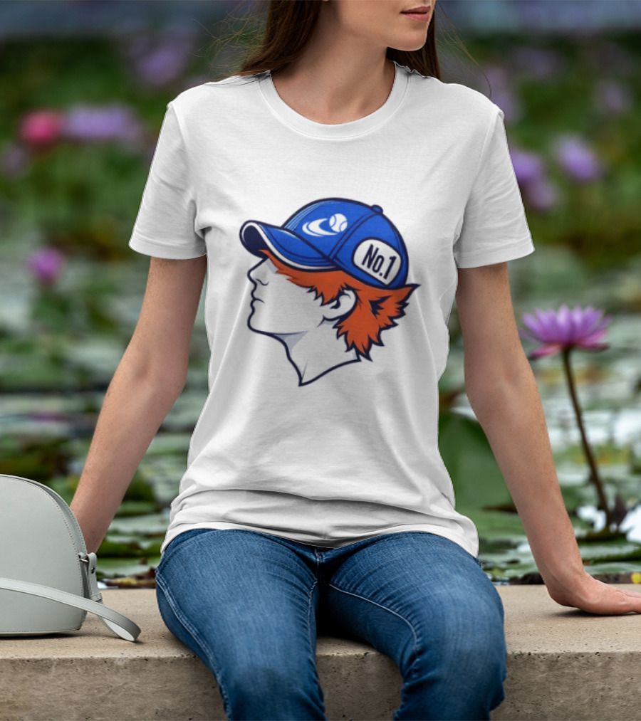 Jannik Sinner No 1 Fox Tennis ATP Player Iconic Cap T-Shirt