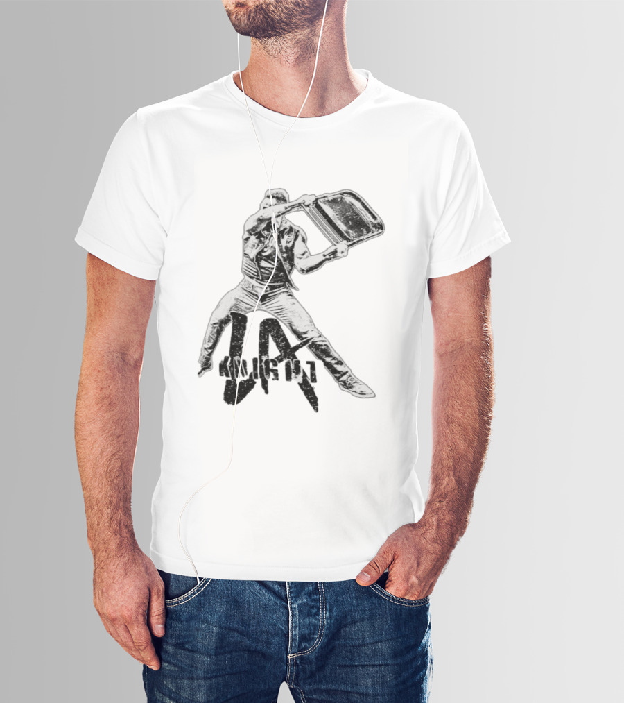 LA Knight Folding Chair Action Pose T-Shirt