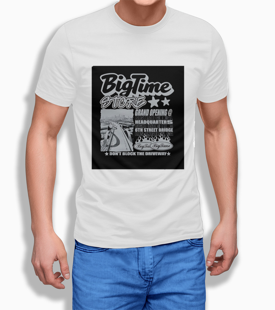 BigTime Store Grand Opening 6th Street Bridge Los Angeles Global Headquarters T-Shirt