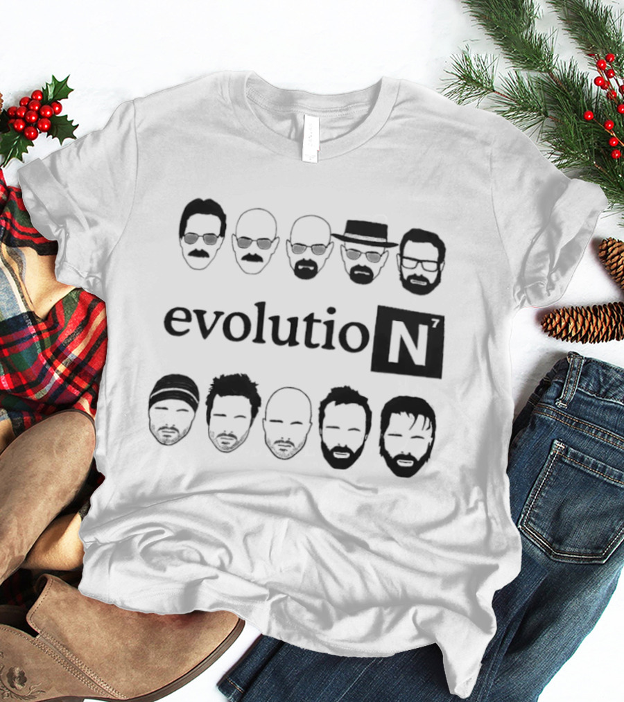 Breaking Bad Evolution Character Silhouettes Walter White Jesse Pinkman T-Shirt
