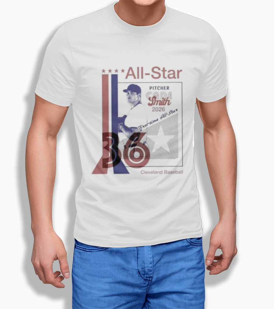 Cade Smith 2026 All Star Pitcher Cleveland Baseball No 36 T-Shirt